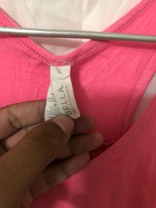 Pink tank top