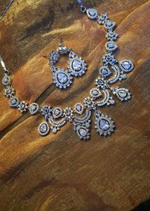 Sparkling CZ Necklace &amp; Earring Set