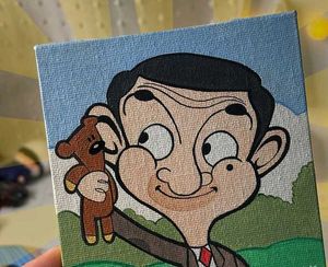 Mr. Bean Painting