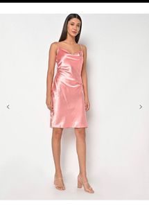 Satin Dress With A Slit