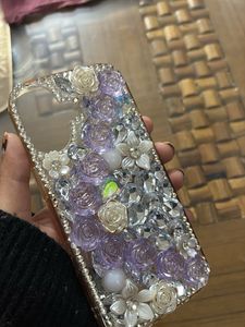 Floral Rhinestone Phone Case (IPHONE 16)