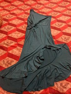 💚Elegant Green One-Shoulder Dress💚