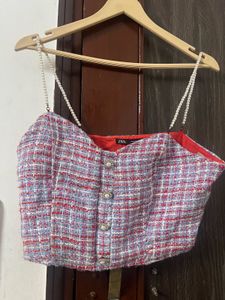 Cute Plaid Cami Top