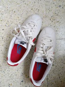 📢Nike Cortez - Classic White & Red Sneakers