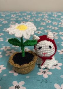 Crochet Flower With Pot