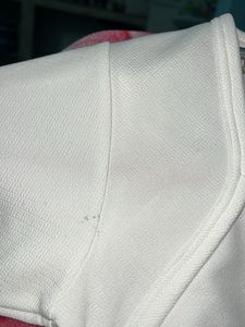 White Corset Long Sleeve Top
