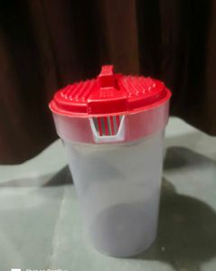Red Top Plastic Pitcher