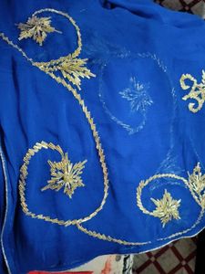 Elegant Blue saree with blouse