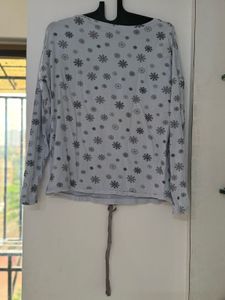 Stylish Blue Printed Top