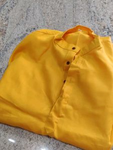 Yellow Haldi Cotton Kurta&#39;s ( Set of 2)