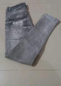 Stylish Grey Denim Jeans