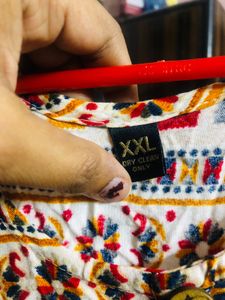 Printed Maternity Kurti with Ties