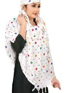 Sun Protection Pure Cotton Readymade Woman Scarf