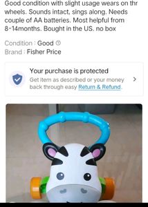 Fisherprice Learn With Me Zebra Walker