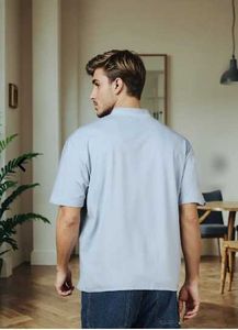 Men's Light Blue V-Neck T-Shirt