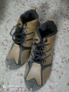 Unique Brown Leather Look Shoes