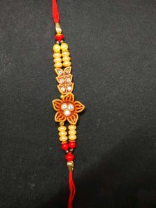 Floral Rakhi Bracelet (Set Of 2)