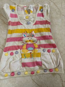 Cute Striped Bunny Dress