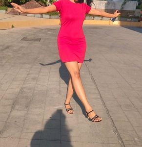 Maroon Mid party dress