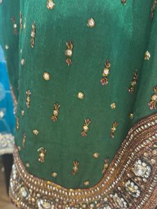 Embroidered Green Top