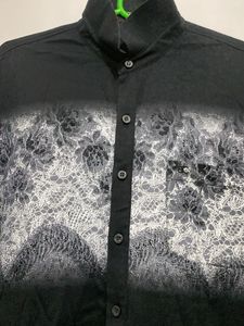 Stylish Black Patterned Shirt