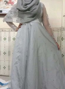 gray gown