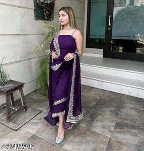 Elegant Purple Salwar Suit
