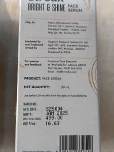 Streax Bright &amp; Shine Serum Combo