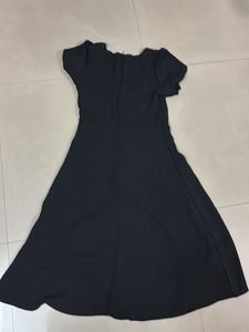 Chic Black Button-Down Dress