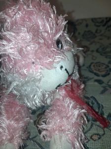 pink bunny soft toy.