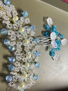 COMBO OF TIARA AND Trendy girls hair Clip