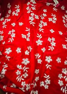 Red Floral Printed Top