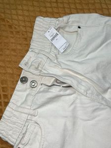 White Denim Shorts