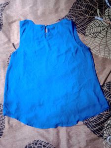Blue Lace Tank Top