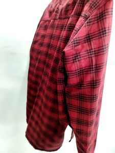 A Red Colour Casual Shirt
