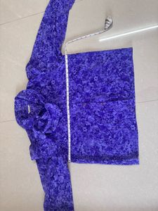 Purple Business Causal Korean Top