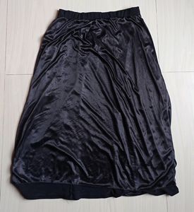 WOMAN FLARE KOREAN BLACK SKIRT