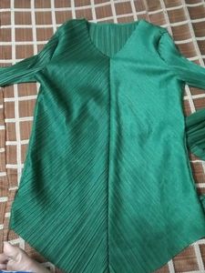 Emerald Green Pleated Set
