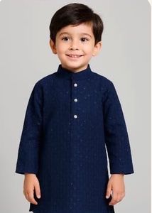 Navy Blue And Black Sequined Kurtas ✨