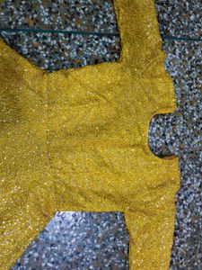 sharara Set Yellow Sparkling