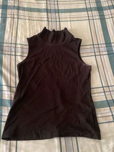 High Neck Black  Top