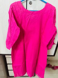 Pink Embroidered Kurta