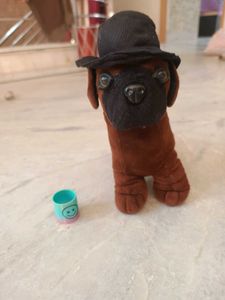 Premium Dog Plush Toy with Hat
