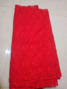 Beautiful Red net saree❤️