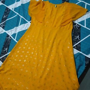 Golden Yellow Flowy Pants