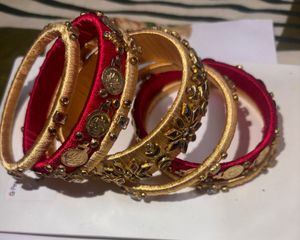 Red & Gold Bangle Set