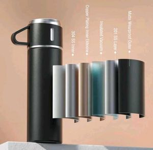 Vacuum Flask Set with Cups