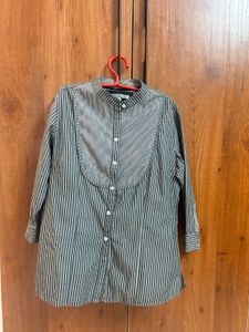 2 time worn Annabelle Striped Button-Down Shirt
