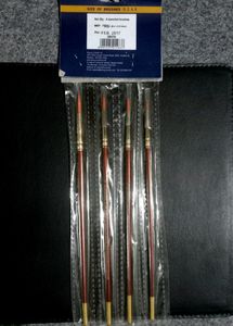 Round Paint Brushes-Series 66-Synthetic Gold