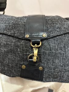 Vintage-Style Black Shoulder Bag